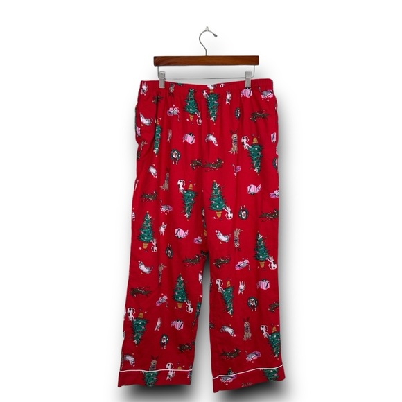 JOYSPUN HOLIDAY CHRISTMAS PAJAMA SET PHOTOSHOOT SOFT‎ COZY WARM DOGS CATS LARGE - Picture 5 of 8